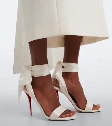 Christian Louboutin Miss Z Sandal Du Désert crêpe satin sandals | Thumbnail 5 Christian Louboutin Miss Z Sandal Du Désert crêpe satin sandals | Thumbnail 5