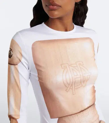 Jean Paul Gaultier Trompe l'ail jersey midi dress | Thumbnail 5 Jean Paul Gaultier Trompe l'ail jersey midi dress | Thumbnail 5