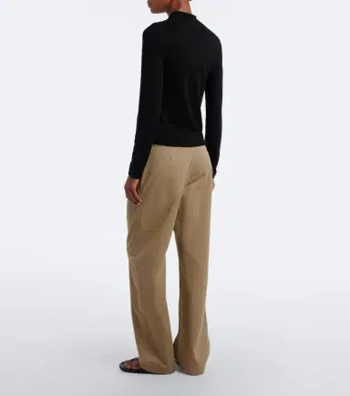 The Row Adler cotton and cashmere wide-leg pants | Thumbnail 3 The Row Adler cotton and cashmere wide-leg pants | Thumbnail 3