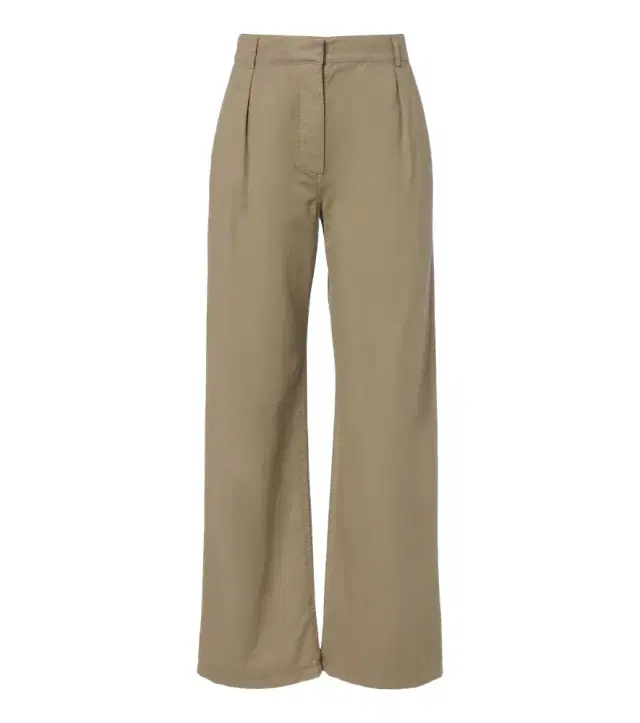 The Row Adler cotton and cashmere wide-leg pants