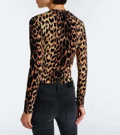 Gucci Logo leopard-print cotton jersey T-shirt | Thumbnail 2 Gucci Logo leopard-print cotton jersey T-shirt | Thumbnail 2