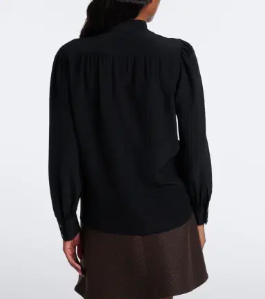 Gucci Tie-neck silk crêpe de chine blouse | Thumbnail 5 Gucci Tie-neck silk crêpe de chine blouse | Thumbnail 5