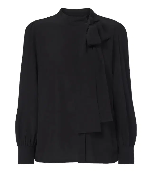 Gucci Tie-neck silk crêpe de chine blouse