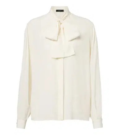 Gucci Tie-neck silk crêpe de chine blouse | Thumbnail 1 Gucci Tie-neck silk crêpe de chine blouse | Thumbnail 1