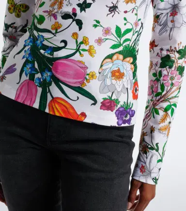 Gucci Flora printed jersey top | Thumbnail 4 Gucci Flora printed jersey top | Thumbnail 4