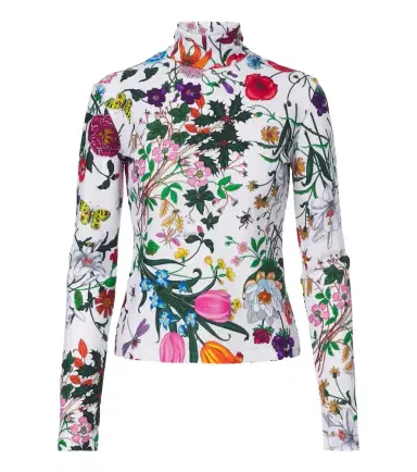 Gucci Flora printed jersey top | Thumbnail 1 Gucci Flora printed jersey top | Thumbnail 1