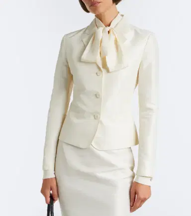 Gucci Single-breasted silk faille blazer | Thumbnail 3