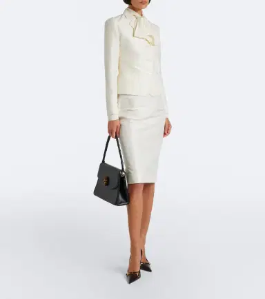 Gucci Single-breasted silk faille blazer | Thumbnail 4