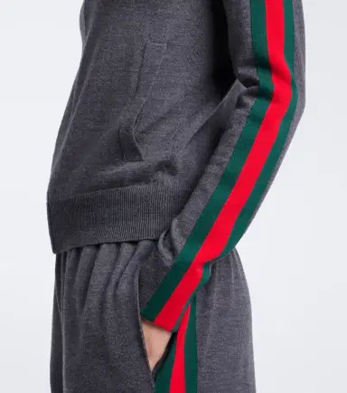 Gucci Web Stripe wool zip-up cardigan | Thumbnail 6