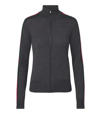 Gucci Web Stripe wool zip-up cardigan | Thumbnail 1