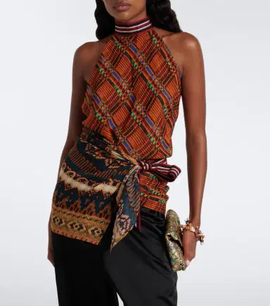 Dries Van Noten Printed halterneck top | Thumbnail 5