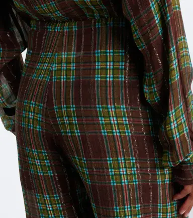 Dries Van Noten Plaid wide-leg pants | Thumbnail 5