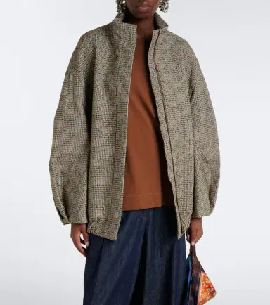 Dries Van Noten Checked bomber jacket | Thumbnail 3