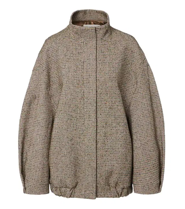 Dries Van Noten Checked bomber jacket