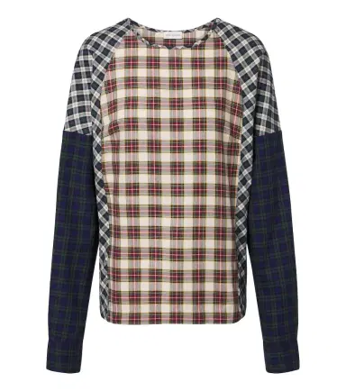 Dries Van Noten Checked cotton flannel top | Thumbnail 1