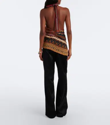 Dries Van Noten Satin wide-leg pants | Thumbnail 3