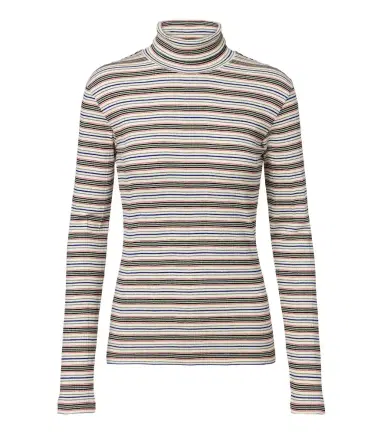 Dries Van Noten Striped cotton-blend turtleneck sweater | Thumbnail 1