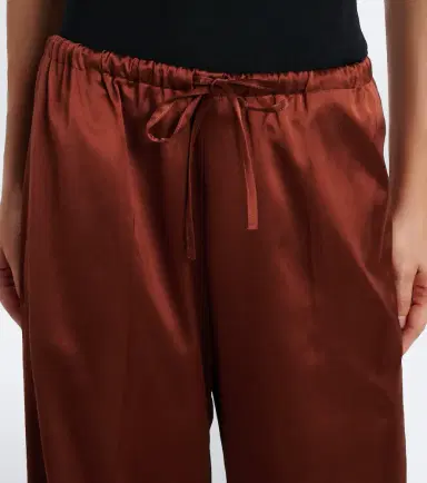 Dries Van Noten Satin wide-leg pants | Thumbnail 3