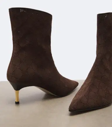 Gucci Bombshell GG laser-cut suede ankle boots | Thumbnail 4 Gucci Bombshell GG laser-cut suede ankle boots | Thumbnail 4