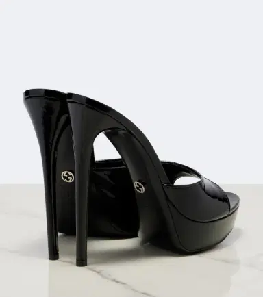 Gucci Julia patent leather platform sandals | Thumbnail 2 Gucci Julia patent leather platform sandals | Thumbnail 2
