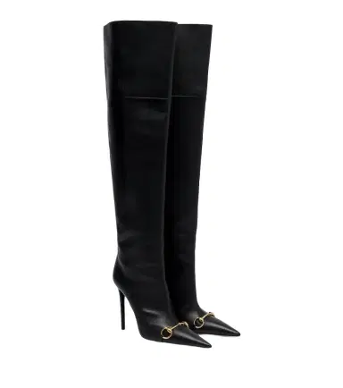 Gucci Donna Horsebit over-the-knee boots | Thumbnail 1 Gucci Donna Horsebit over-the-knee boots | Thumbnail 1