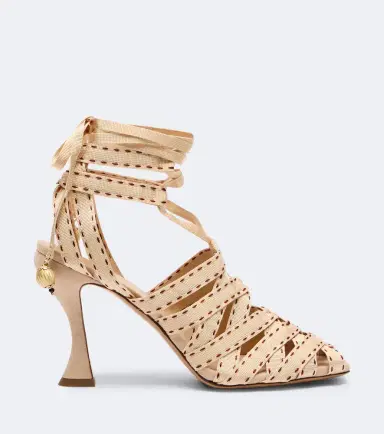 Zimmermann Corsage canvas sandals | Thumbnail 4 Zimmermann Corsage canvas sandals | Thumbnail 4