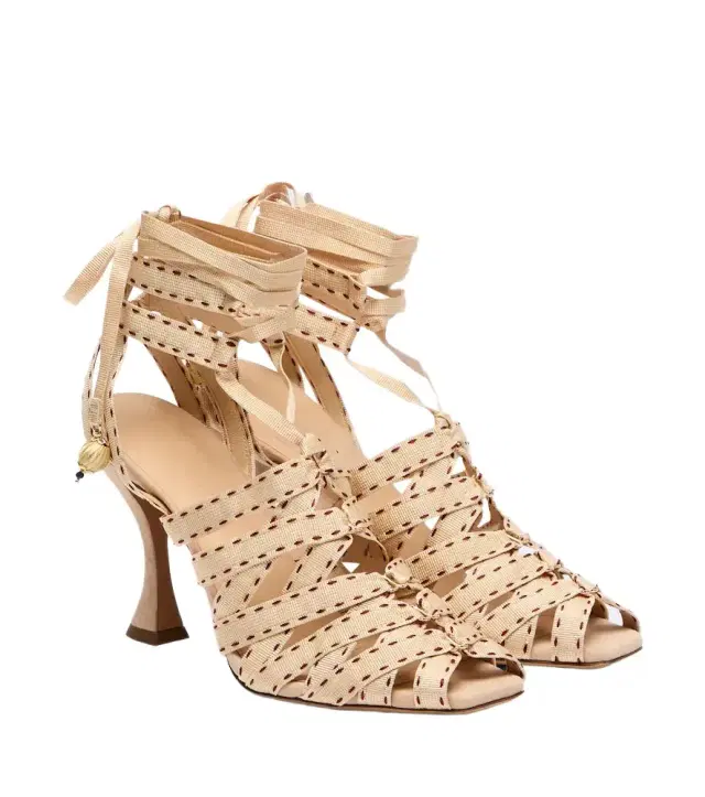 Zimmermann Corsage canvas sandals