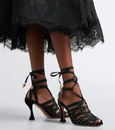 Zimmermann Corsage canvas sandals | Thumbnail 6 Zimmermann Corsage canvas sandals | Thumbnail 6