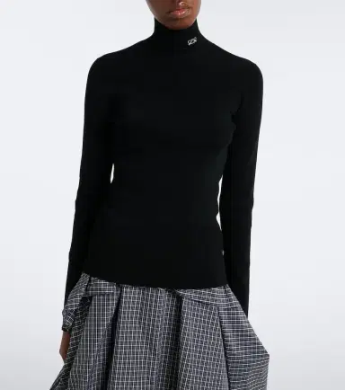 Loewe Double L ribbed-knit turtleneck top | Thumbnail 3 Loewe Double L ribbed-knit turtleneck top | Thumbnail 3