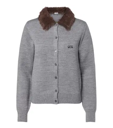 Loewe Double L ribbed-knit wool cardigan | Thumbnail 1 Loewe Double L ribbed-knit wool cardigan | Thumbnail 1