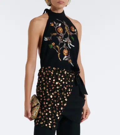 Dries Van Noten Embellished halterneck top | Thumbnail 2