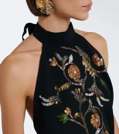Dries Van Noten Embellished halterneck top | Thumbnail 4