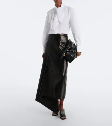 Givenchy Asymmetric leather maxi skirt | Thumbnail 3 Givenchy Asymmetric leather maxi skirt | Thumbnail 3