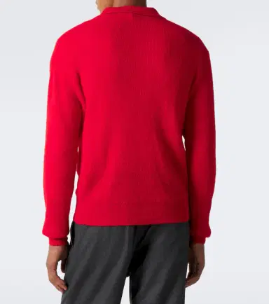 Auralee Alpaca-blend polo sweater | Thumbnail 6