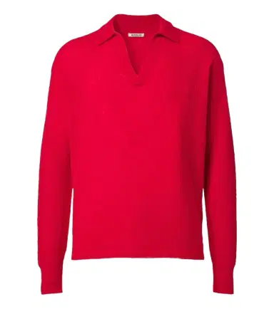 Auralee Alpaca-blend polo sweater | Thumbnail 1