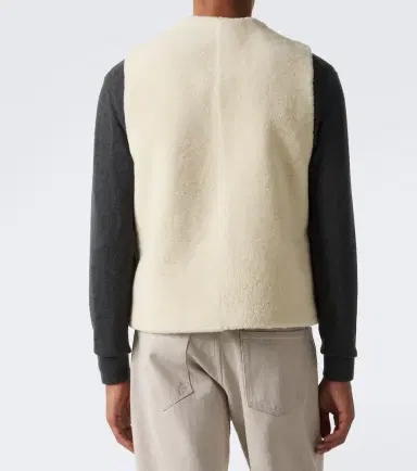 Auralee Reversible shearling vest | Thumbnail 6 Auralee Reversible shearling vest | Thumbnail 6