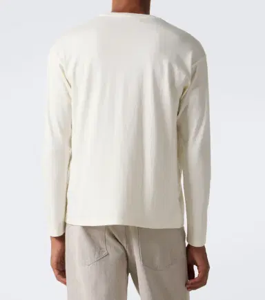 Auralee Cotton and cashmere jersey T-shirt | Thumbnail 3