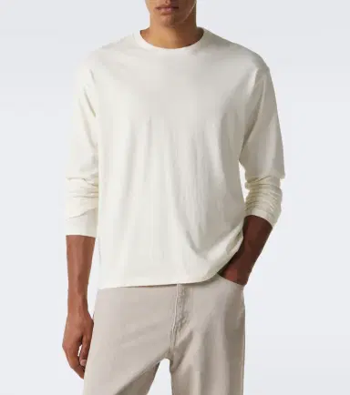 Auralee Cotton and cashmere jersey T-shirt | Thumbnail 6