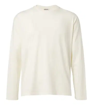 Auralee Cotton and cashmere jersey T-shirt | Thumbnail 1