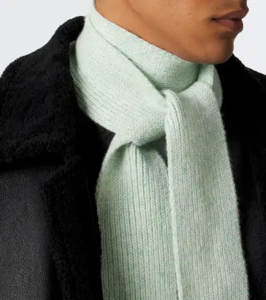 Auralee Ribbed-knit cashmere scarf | Thumbnail 3