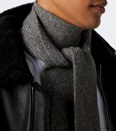 Auralee Ribbed-knit cashmere scarf | Thumbnail 2