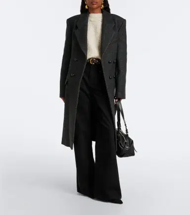 Isabel Marant Erla double-breasted wool and cotton coat | Thumbnail 2
