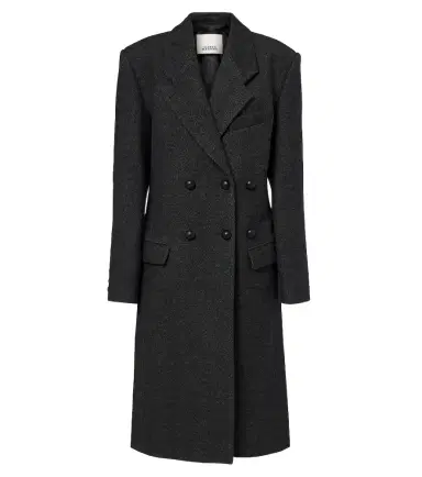 Isabel Marant Erla double-breasted wool and cotton coat | Thumbnail 1