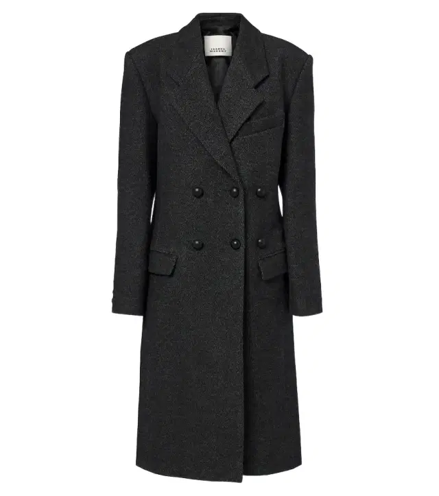 Isabel Marant Erla double-breasted wool and cotton coat