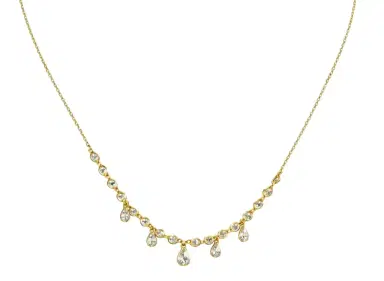 Wish Fine Jewelry 0.90ct Diamond 18K Gold Station Necklace | Thumbnail 1 Wish Fine Jewelry 0.90ct Diamond 18K Gold Station Necklace | Thumbnail 1