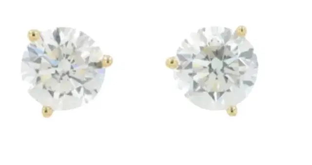 Wish Fine Jewelry 3.00ct Lab Grown Diamond 14K Gold Stud Earrings
