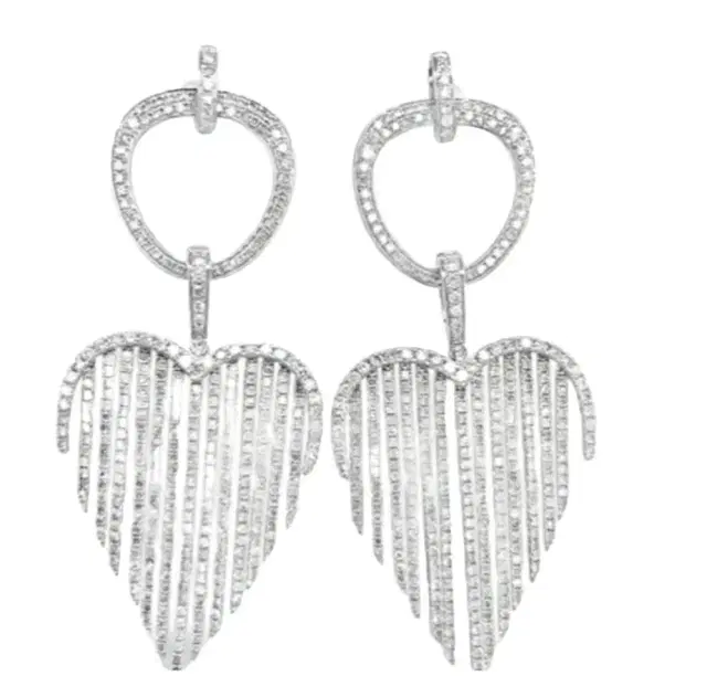 Wish Fine Jewelry 4.30ct Diamond 14K Gold Chandelier Earrings
