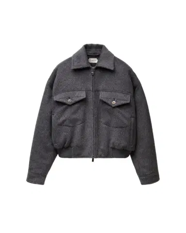 Versace Wool Llama Blouson | Thumbnail 1 Versace Wool Llama Blouson | Thumbnail 1