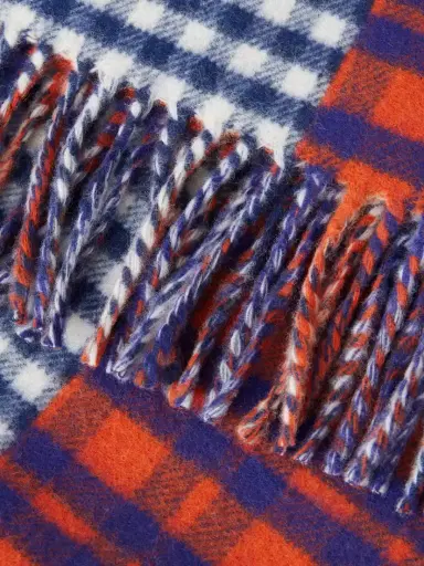 Loewe Checked Wool And Cashmere-blend Scarf | Thumbnail 3 Loewe Checked Wool And Cashmere-blend Scarf | Thumbnail 3