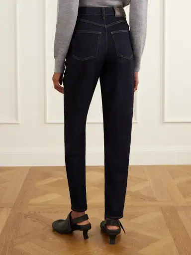 Loewe Anagram-embroidered High-rise Straight-leg Jeans | Thumbnail 4